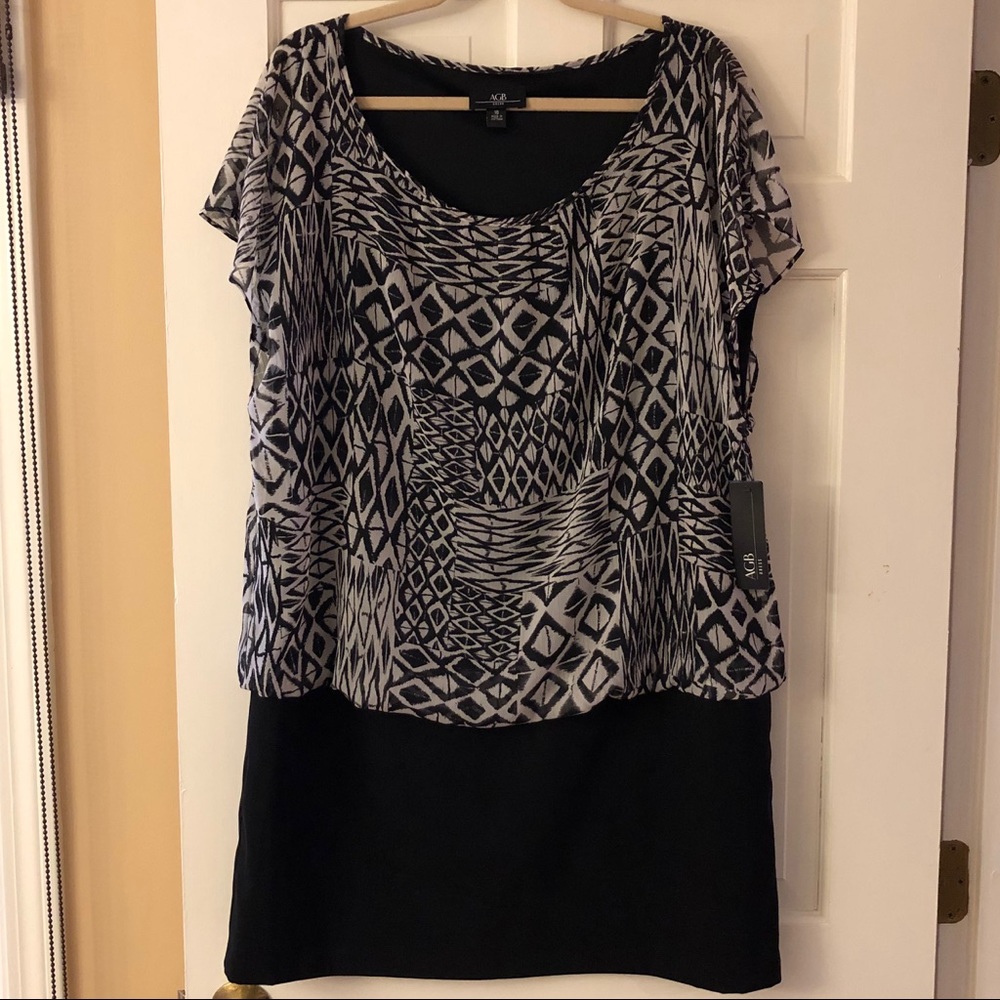 AGB Black/White Dress